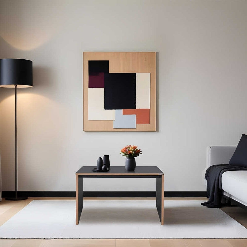 Τραπεζάκι σαλονιού - γραφείου Rio  χρώμα ανθρακί 60x40x43εκ. - Pakobazaar