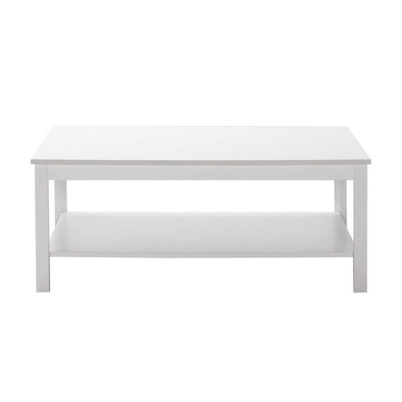 Τραπεζάκι σαλονιού Rustic  χρώμα λευκό 103x60x40εκ.