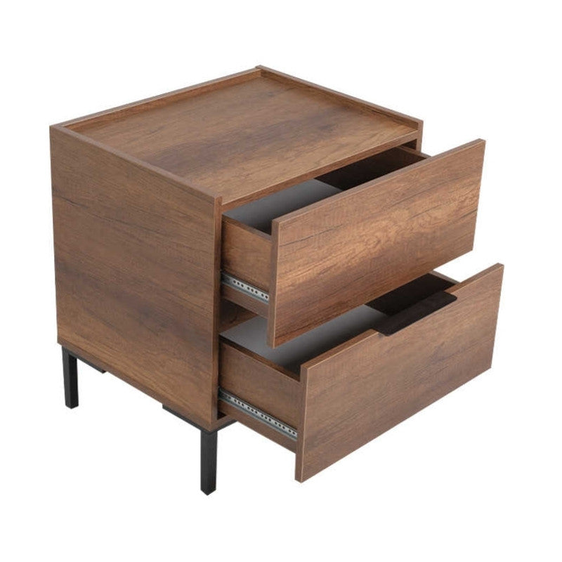 Κομοδίνο Oryana  χρώμα καρυδί 55x44x59εκ. - Pakobazaar