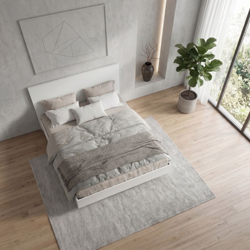 Κρεβάτι Oryana  χρώμα λευκό 160x200εκ. - Pakobazaar
