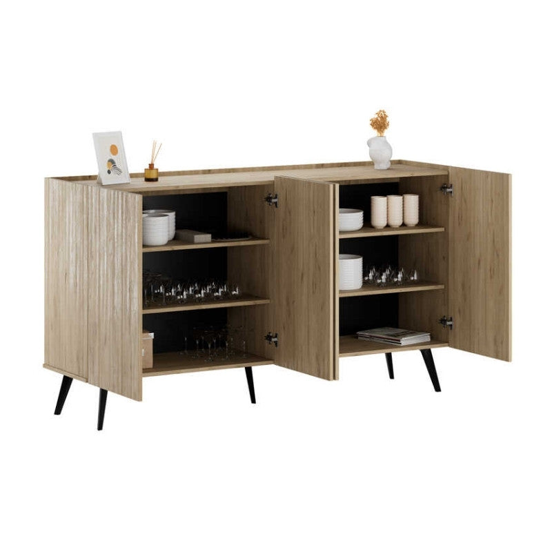 Μπουφές Luna  χρώμα florida oak 180x43x100εκ.