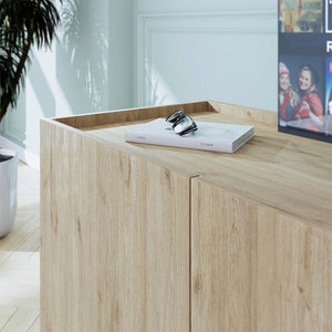 Έπιπλο τηλεόρασης Luna  χρώμα florida oak 180x41x62εκ.