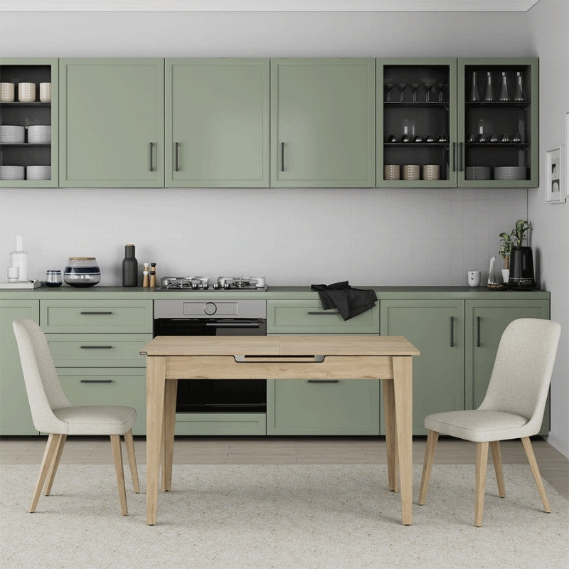 Τραπέζι Trendline  επεκτεινόμενο χρώμα oak 120/150x70x75εκ. - Pakobazaar
