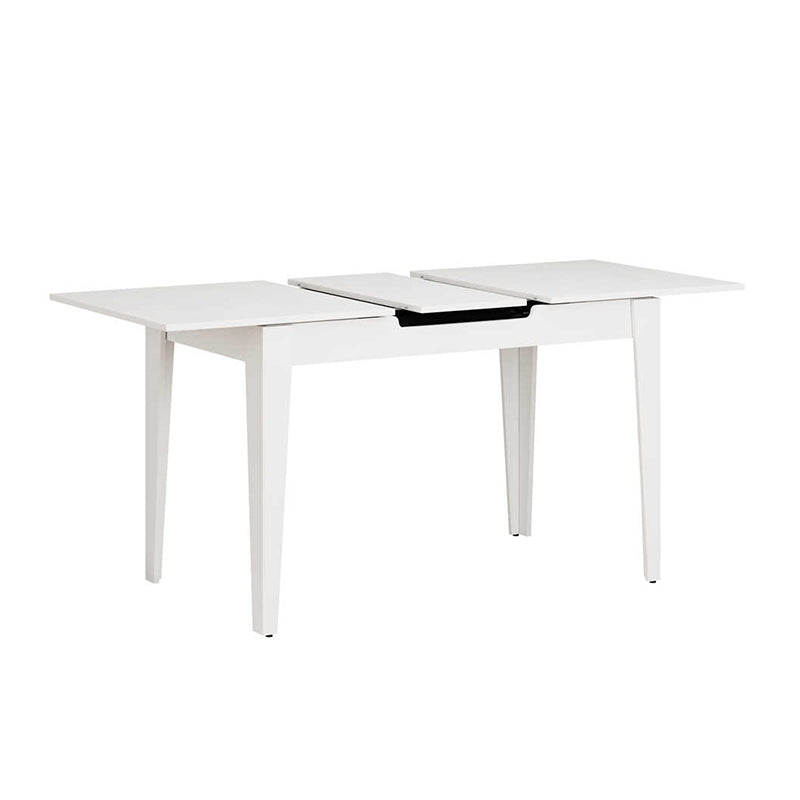 Τραπέζι Trendline  επεκτεινόμενο χρώμα λευκό 120/150x70x75εκ. - Pakobazaar