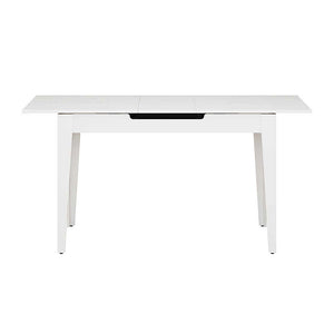 Τραπέζι Trendline  επεκτεινόμενο χρώμα λευκό 120/150x70x75εκ. - Pakobazaar