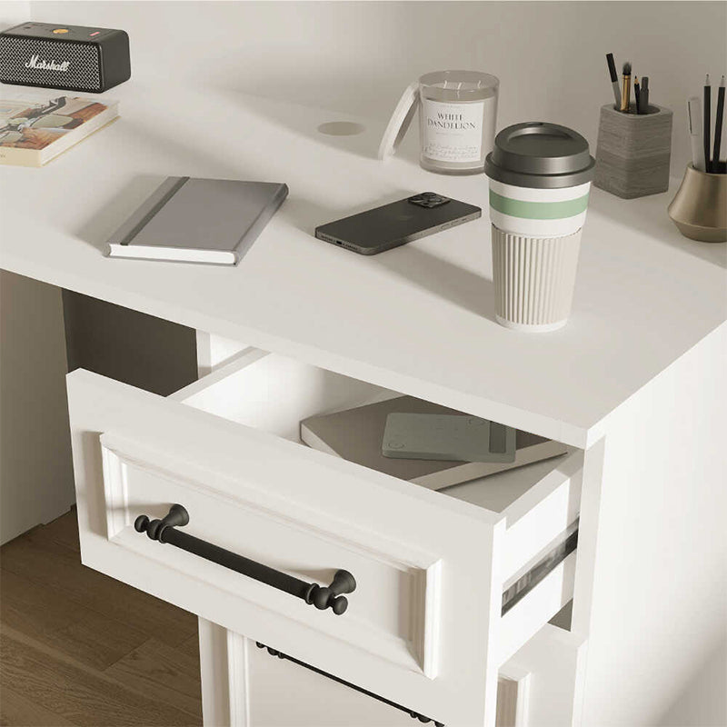 Γραφείο εργασίας Country  χρώμα λευκό 120x60x167εκ.