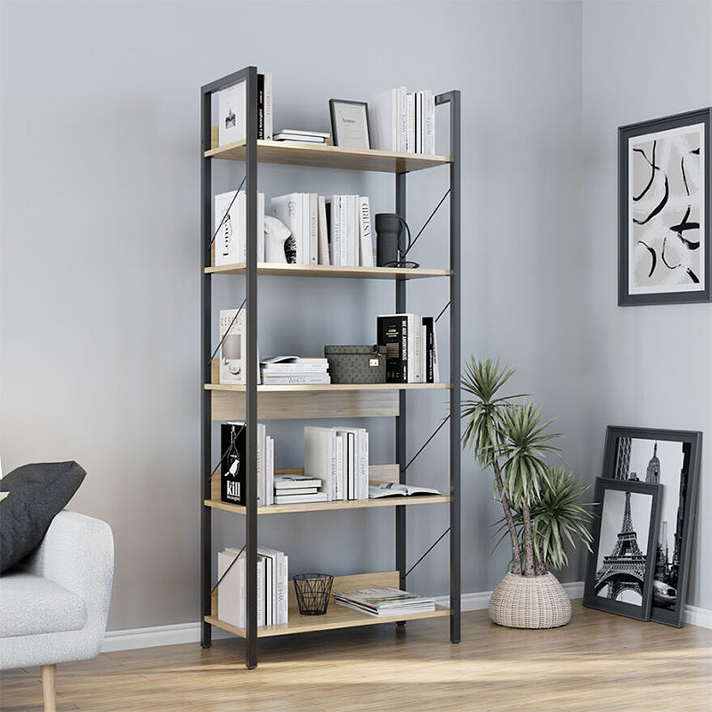 Βιβλιοθήκη Connect  χρώμα florida oak 73x35x172εκ.