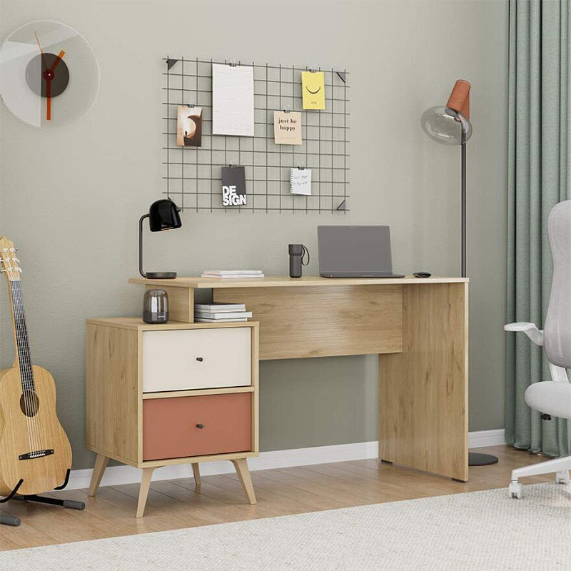 Γραφείο εργασίας Terra  χρώμα florida oak 129x55x75εκ.
