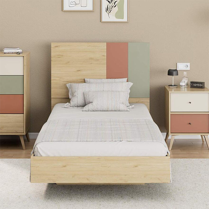 Κρεβάτι Terra  χρώμα florida oak 100x200εκ.