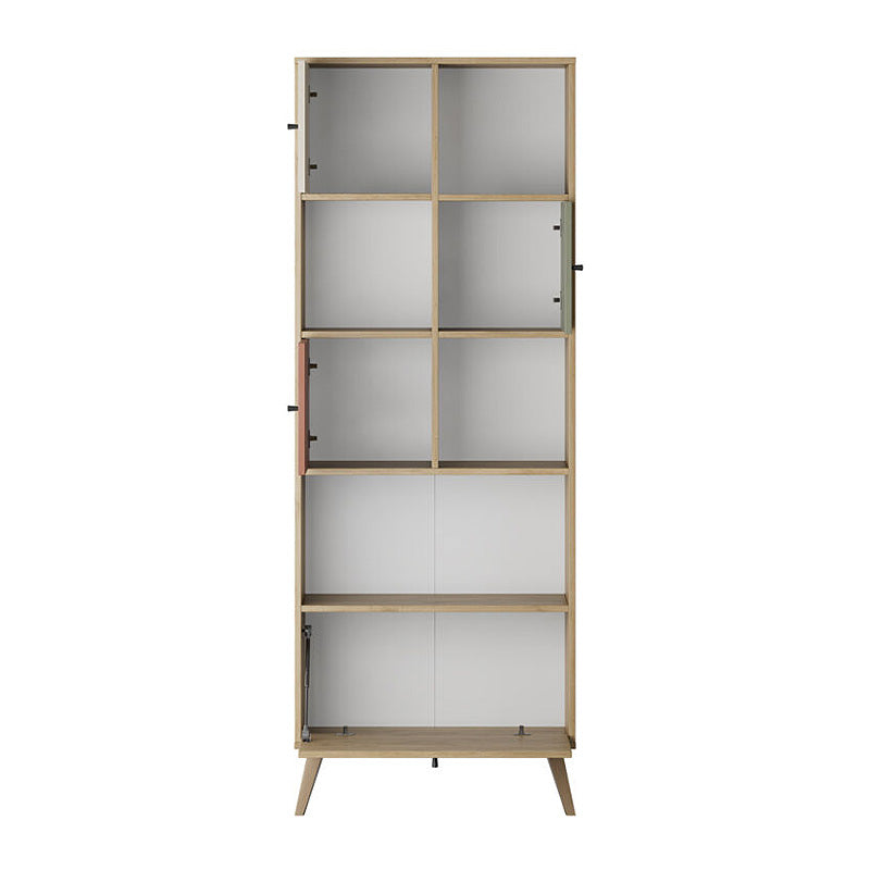 Βιβλιοθήκη Terra  χρώμα florida oak 67x30x181εκ. - Pakobazaar