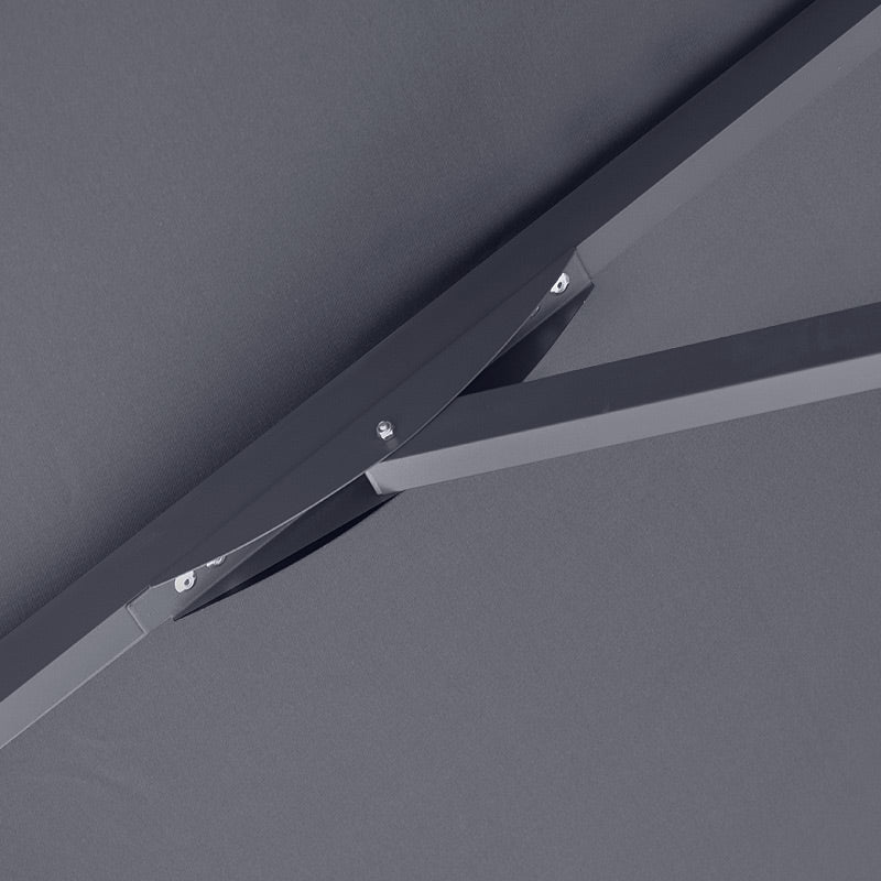 Ομπρέλα επαγγελματική Juno  τηλεσκοπική αλουμινίου χρώμα ανθρακί 4x4m.