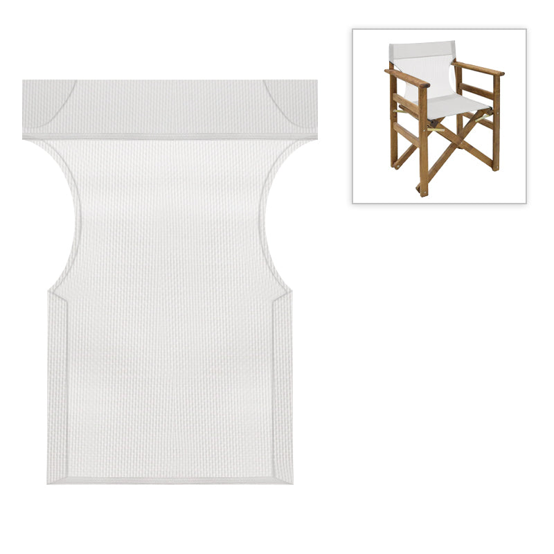 Διάτρητο πανί επαγγελματικό για πολυθρόνα σκηνοθέτη χρώματος λευκό