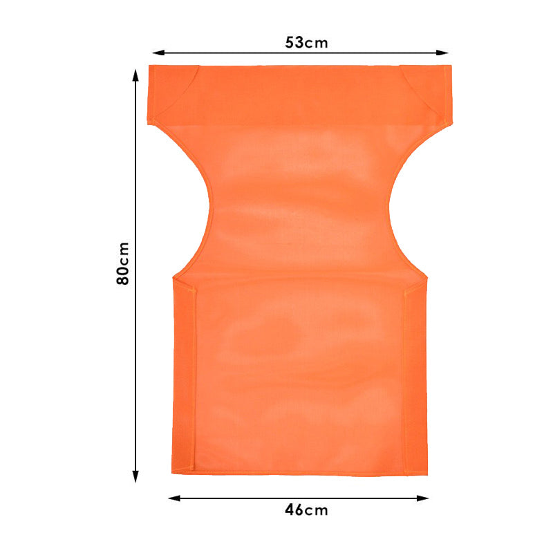 Διάτρητο πανί επαγγελματικό για πολυθρόνα σκηνοθέτη χρώματος πορτοκαλί - Pakobazaar