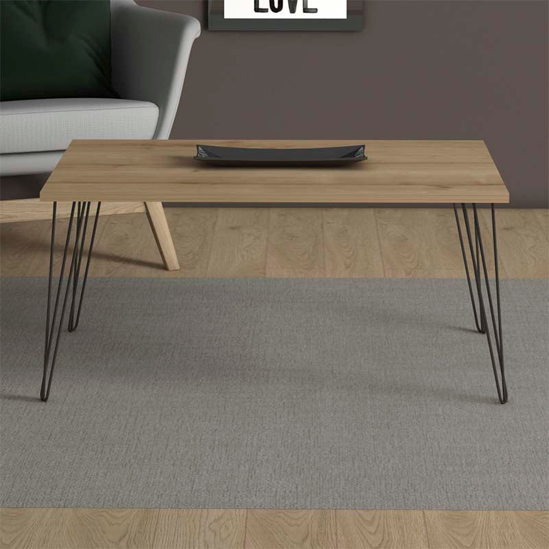 Τραπεζάκι σαλονιού Fiona  χρώμα oak 90x55x43εκ.