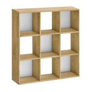 Βιβλιοθήκη Cube  χρώμα sapphire oak 90x30x90εκ. - Pakobazaar