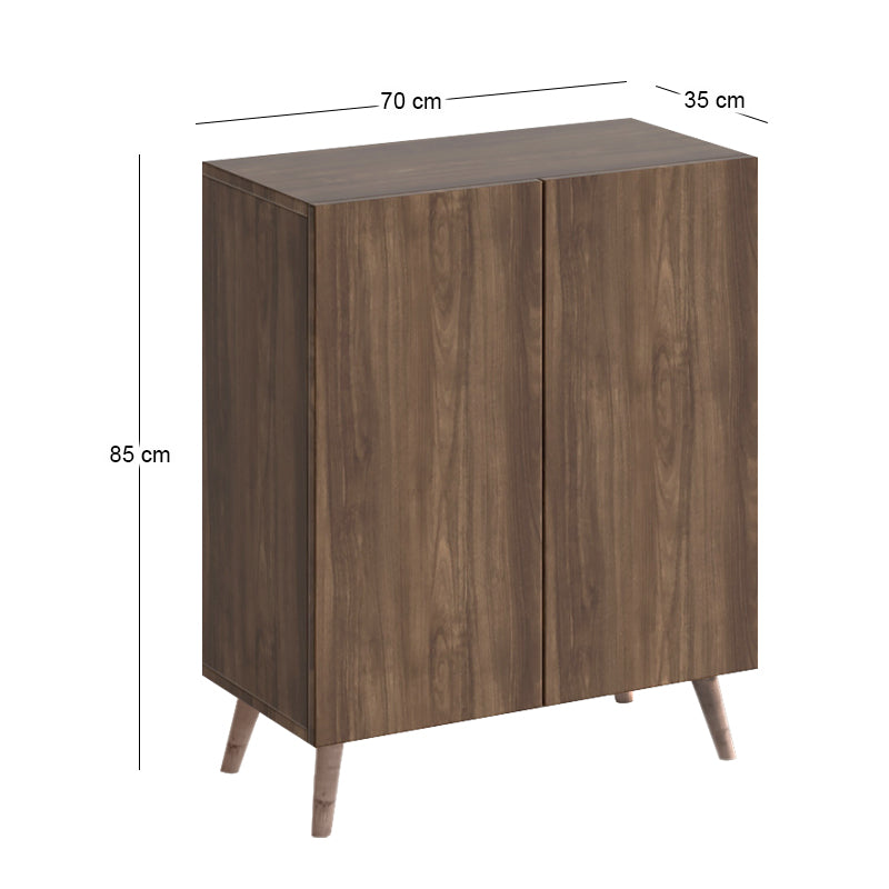 Παπουτσοθήκη Luce  χρώμα καρυδί 70x35x85εκ. - Pakobazaar