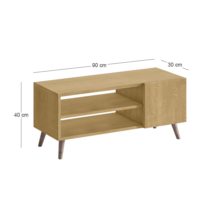 Έπιπλο τηλεόρασης Parma  χρώμα sapphire oak 90x30x40εκ. - Pakobazaar