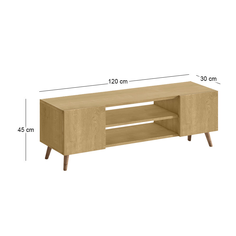 Έπιπλο τηλεόρασης Etna  χρώμα sapphire oak 120x30x45εκ. - Pakobazaar