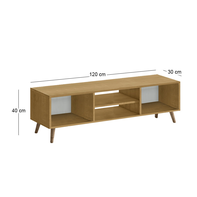 Έπιπλο τηλεόρασης Loren  χρώμα sapphire oak 120x30x40εκ. - Pakobazaar