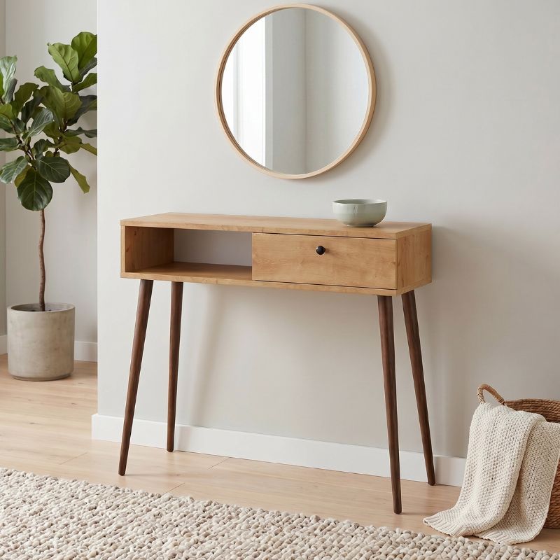 Κονσόλα Napoli  χρώμα sapphire oak 90x29x88εκ. - Pakobazaar