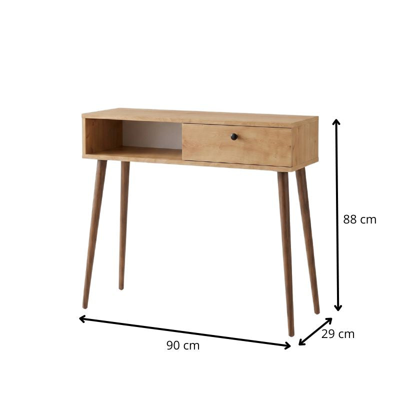 Κονσόλα Napoli  χρώμα sapphire oak 90x29x88εκ. - Pakobazaar