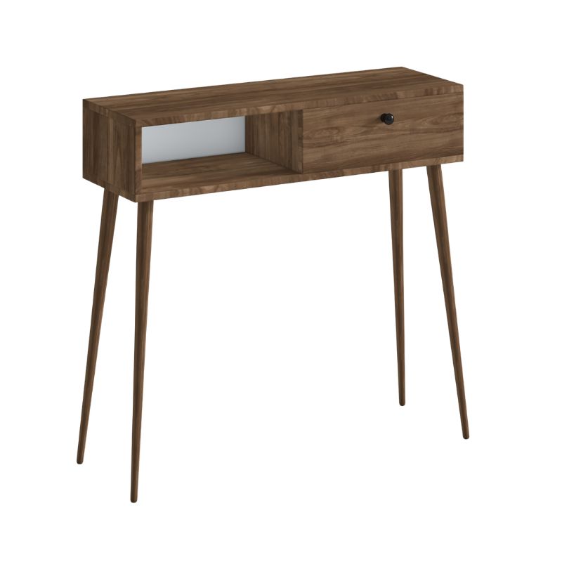 Κονσόλα Napoli  χρώμα καρυδί 90x29x88εκ. - Pakobazaar