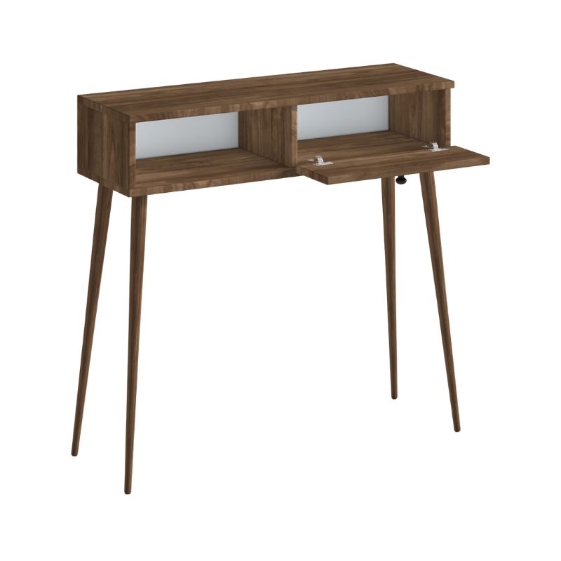 Κονσόλα Napoli  χρώμα καρυδί 90x29x88εκ. - Pakobazaar
