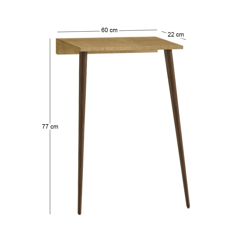 Κονσόλα επιτοίχια Moca  χρώμα sapphire oak 60x22x77εκ. - Pakobazaar