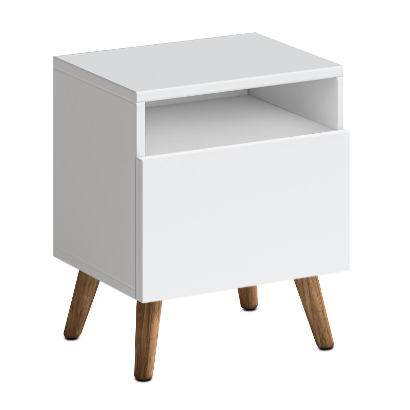 Κομοδίνο Sole  χρώμα λευκό 40x30x47,6εκ. - Pakobazaar