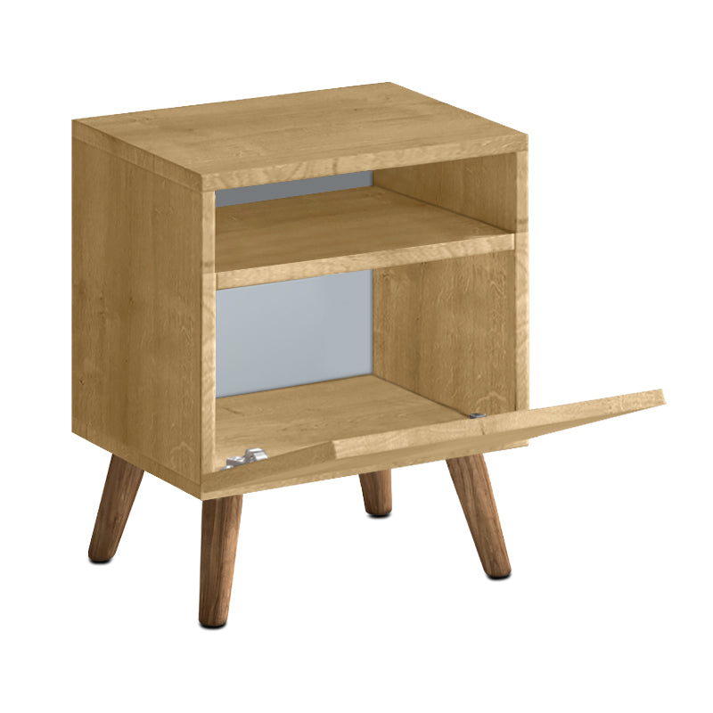 Κομοδίνο Sole  χρώμα sapphire oak 40x30x47,6εκ. - Pakobazaar