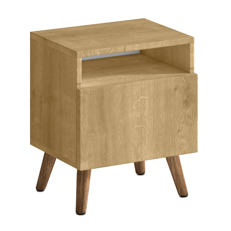 Κομοδίνο Sole  χρώμα sapphire oak 40x30x47,6εκ. - Pakobazaar
