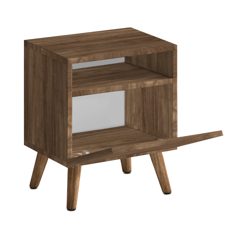 Κομοδίνο Sole  χρώμα καρυδί 40x30x47,6εκ. - Pakobazaar