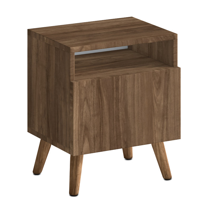 Κομοδίνο Sole  χρώμα καρυδί 40x30x47,6εκ. - Pakobazaar
