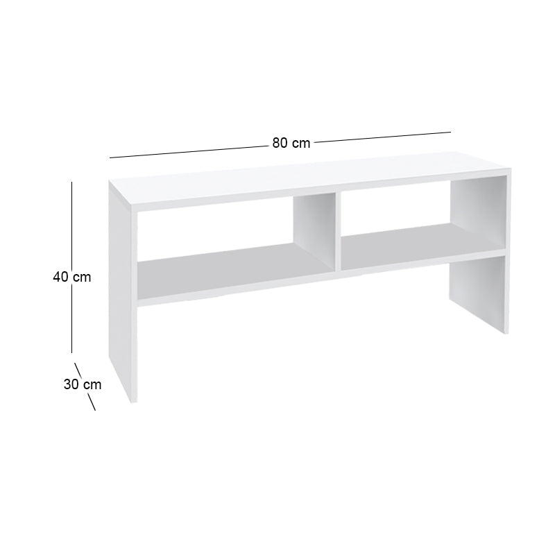 Έπιπλο τηλεόρασης Beirut  χρώμα λευκό 80x30x40εκ.