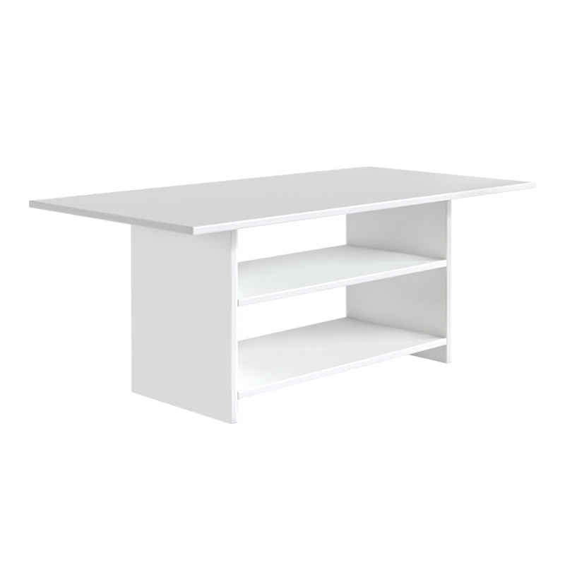 Τραπεζάκι σαλονιού Dallas  χρώμα λευκό 90x50x60εκ.