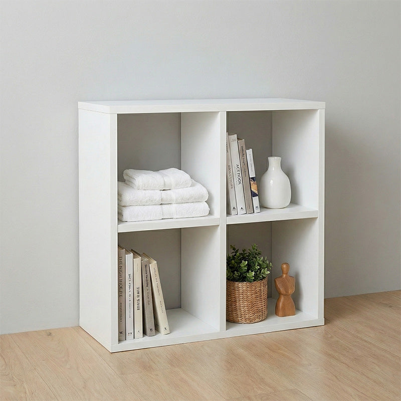 Βιβλιοθήκη Cube  χρώμα λευκό 60x20x60εκ.