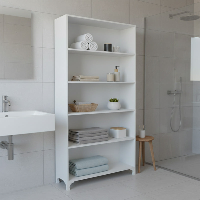 Βιβλιοθήκη Kafka  χρώμα λευκό 70x30x188εκ.