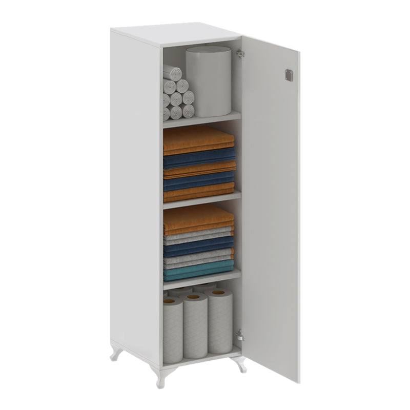 Ντουλάπι με κλειδαριά Zehra  χρώμα λευκό 30x32x128εκ.