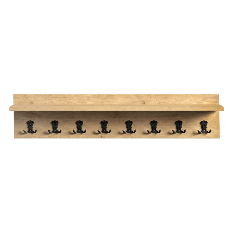 Κρεμάστρα τοίχου Vettini  χρώμα sapphire oak 100x12x20εκ. - Pakobazaar