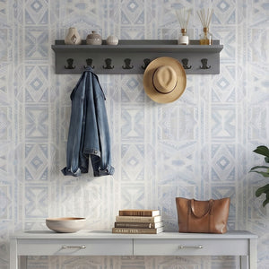 Κρεμάστρα τοίχου Vettini  χρώμα ανθρακί 100x12x20εκ. - Pakobazaar