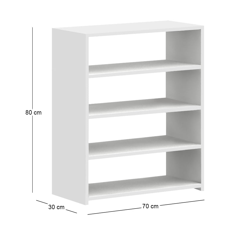 Παπουτσοθήκη Goya  χρώμα λευκό 70x30x80εκ.