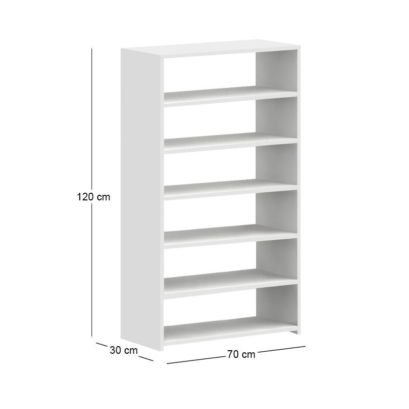 Παπουτσοθήκη Goya  χρώμα λευκό 70x30x120εκ.