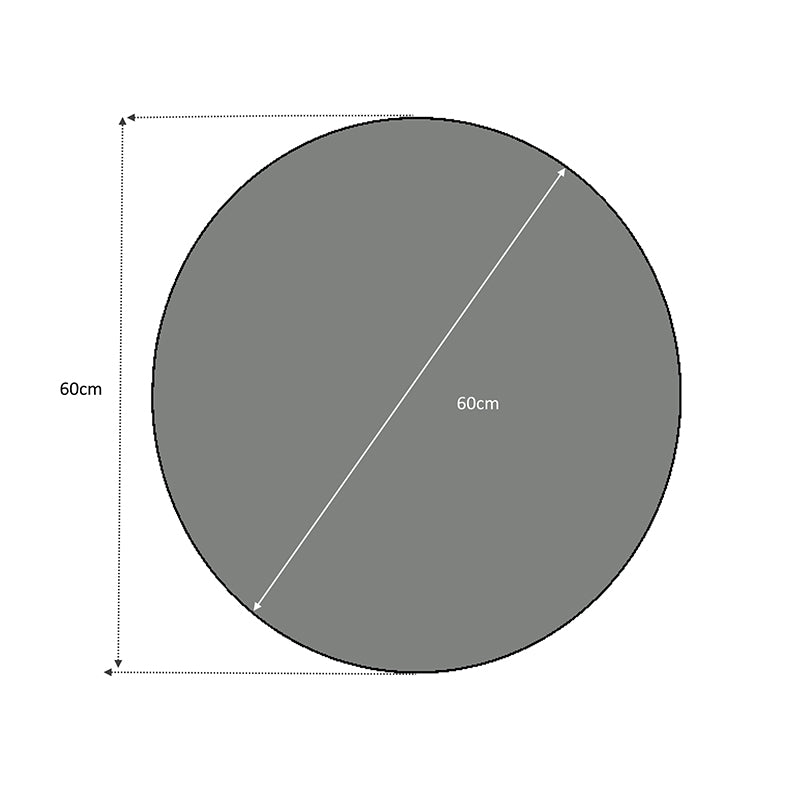 Καθρέπτης τοίχου Losta  χρώμα λευκό 60x60x2,2εκ.