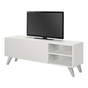 Έπιπλο τηλεόρασης Space  χρώμα λευκό 120x30x42εκ. - Pakobazaar