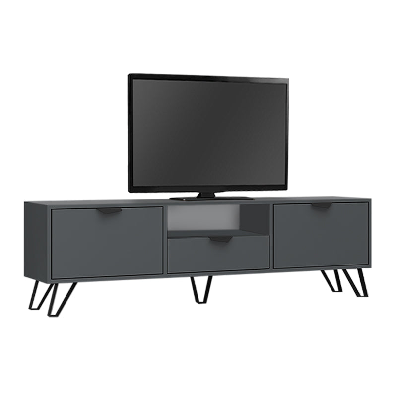 Έπιπλο τηλεόρασης Jasmine  χρώμα ανθρακί 170x35x50εκ.