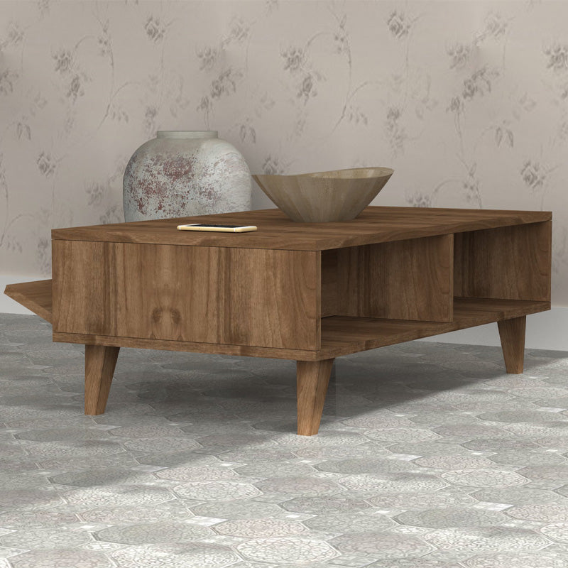 Τραπεζάκι σαλονιού Aster  χρώμα καρυδί 120x56x40εκ. - Pakobazaar