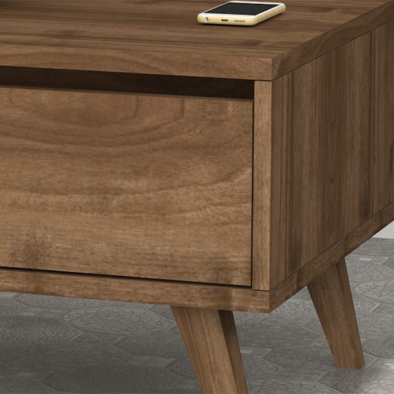 Τραπεζάκι σαλονιού Aster  χρώμα καρυδί 120x56x40εκ. - Pakobazaar