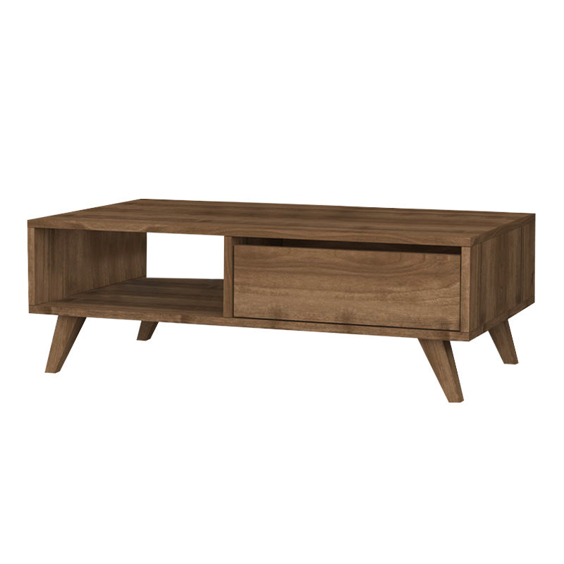 Τραπεζάκι σαλονιού Aster  χρώμα καρυδί 120x56x40εκ. - Pakobazaar