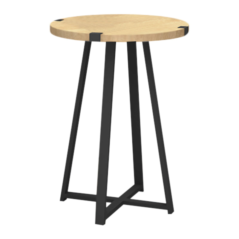 Τραπεζάκι βοηθητικό Pedro  χρώμα φυσικό οξιάς - ανθρακί 44x44x58εκ.