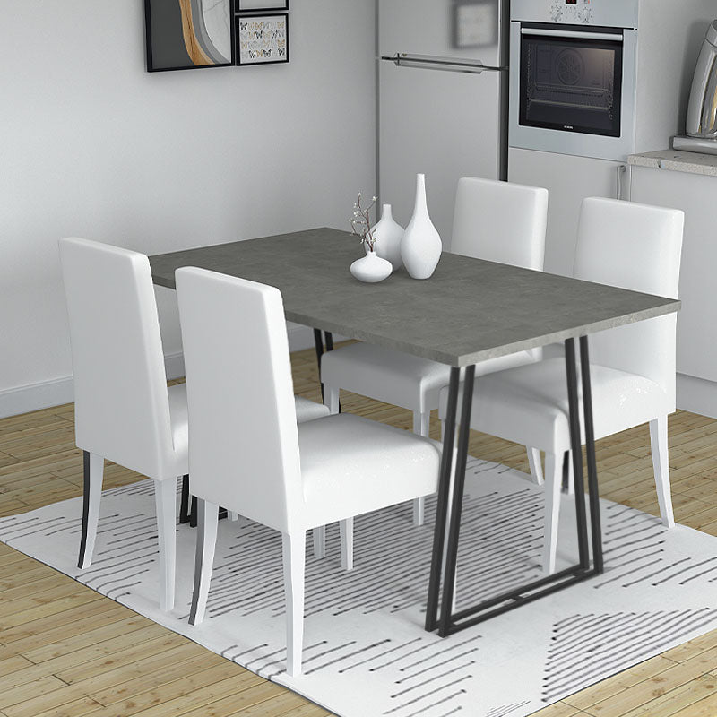 Τραπέζι Gable  χρώμα γκρι σκυροδέματος 140x80x76εκ. - Pakobazaar
